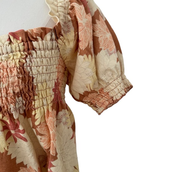 Faherty Ramona Dress in Warm Jicaro Island Print Size Large NWT - Picture 9 of 14